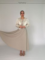 ست کت و سارافون ژاکارد - Image 4