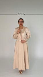 ست کت و سارافون ژاکارد - Image 10