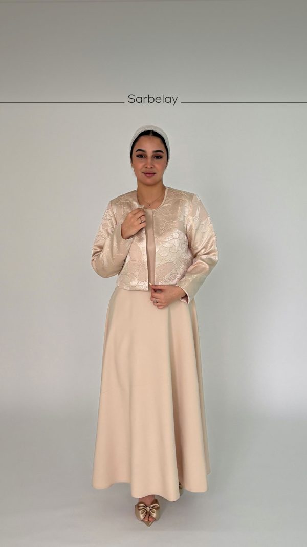 ست کت و سارافون ژاکارد - Image 10