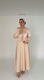 ست کت و سارافون ژاکارد - Image 11