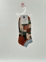 جوراب طرحدار ساق کوتاه 1033 - Image 2